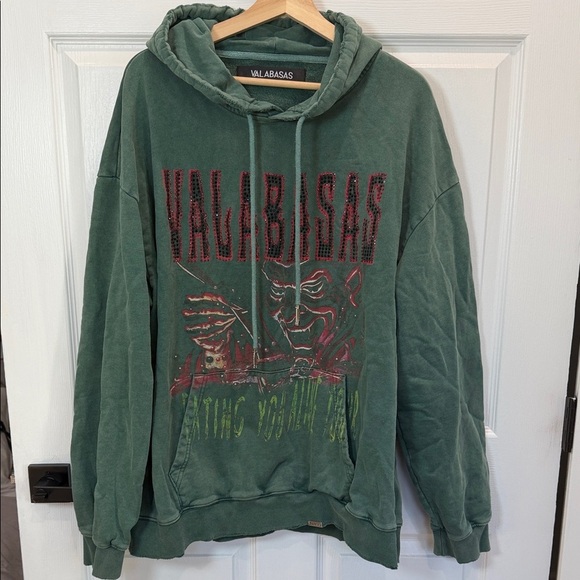 Valabasas Other - Men’s Green Valabasas “Eating you alive tour” Graphic Hoodie XL